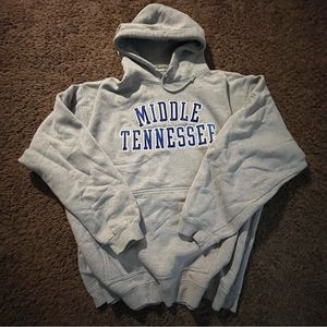 Reebok MIDDLE TENNESSEE embroidery grey hoodie size XL good conditions